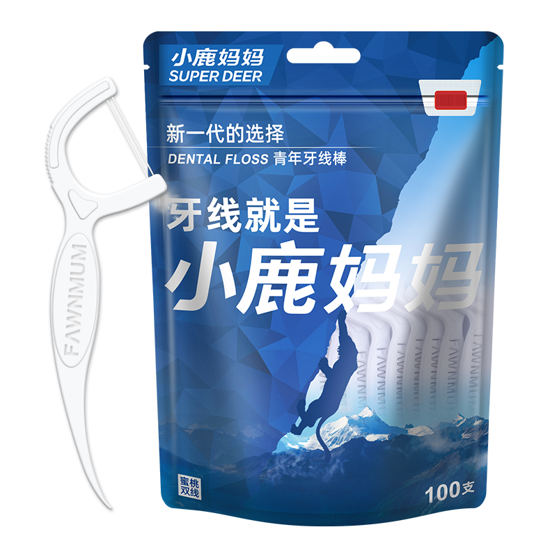 小(xiǎo)鹿 青年(nian)雙線(xiàn) 100支袋裝(zhuang) 蜜桃味