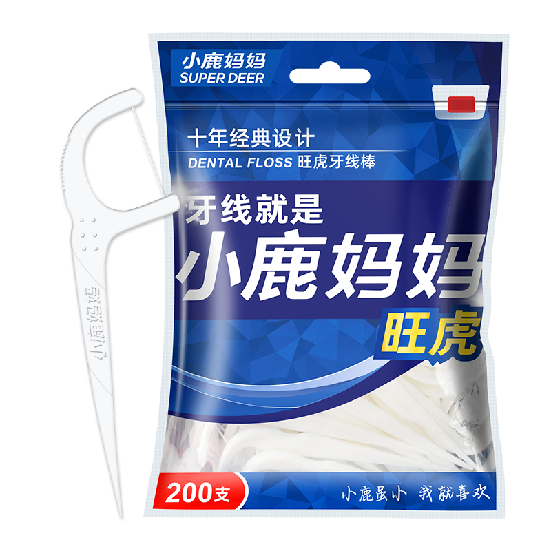 小(xiǎo)鹿媽媽旺虎牙線(xiàn)棒200支